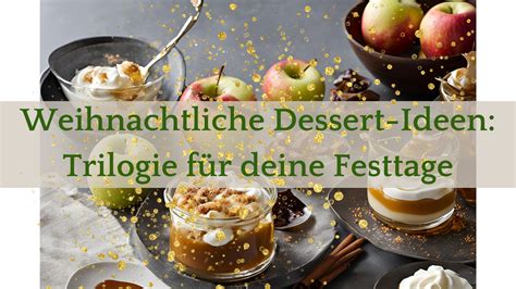 Weihnachtliche Dessert-Tischdekoration