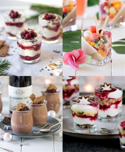 Weihnachtliche Desserts im Glas