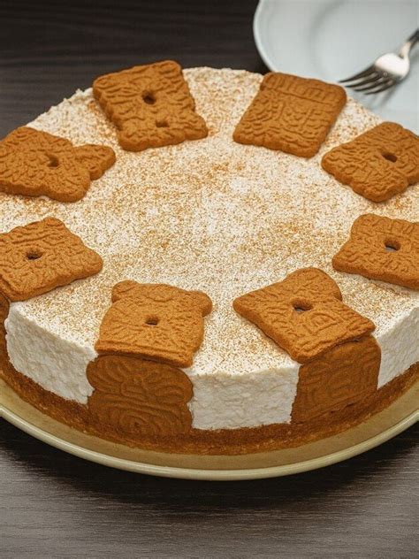 Weihnachtliche Frischkäsetorte mit Orangen Spekulatius Marmelade