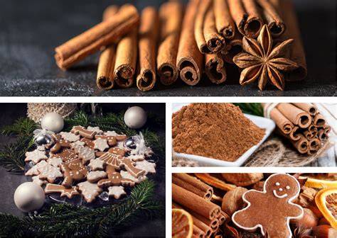 Weihnachtliche Gewürze für Apfelkuchen: Zimt, Nelken und Lebkuchengewürz