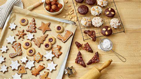 Weihnachtliche Plätzchen und Lebkuchenvariation