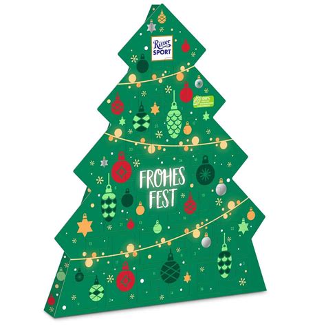 Weihnachtliche Ritter Sport Adventskalender personalisiert