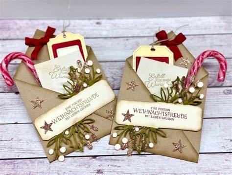 Weihnachtliche Verpackung für selbstgemachte Schokokugeln