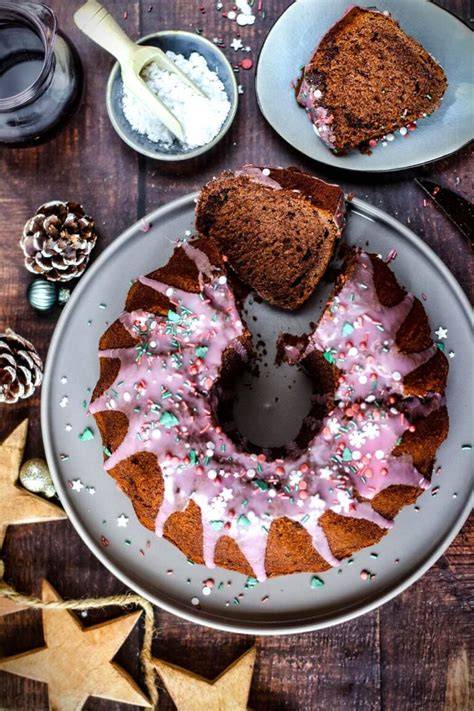 Weihnachtlicher Glühweinkuchen in Kastenform