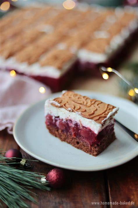 Weihnachtlicher Spekulatius Blechkuchen - Zutaten, Schichten und weihnachtliche Stimmung