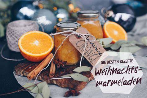 Weihnachtsmarmelade mit Lebkuchengewürz als Geschenk