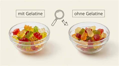 Weihnachtssüßigkeiten mit und ohne Gelatine im Vergleich