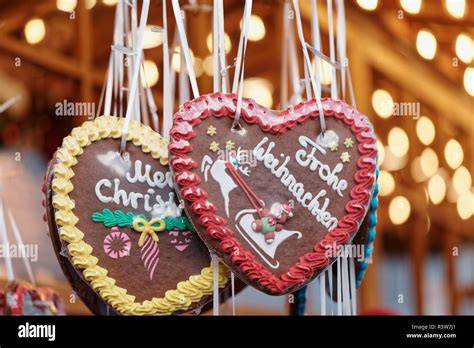 Weiss Lebkuchen auf Weihnachtsmarkt
