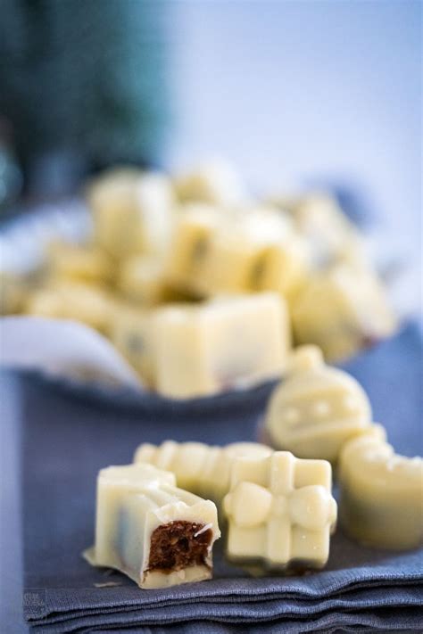 Weisse Schokolade mit Nougat Pralinen