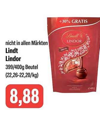 Weltkarte: Verbreitung von Lindt Lindor in internationalen Märkten