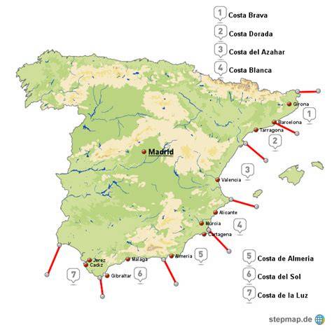 Weltkarte der Mandelanbaugebiete (Kalifornien, Spanien, Mittelmeer)