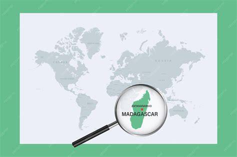 Weltkarte mit Anbaugebieten: Madagaskar, Mexiko, Tahiti