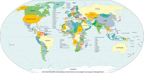 Weltkarte mit Ländern, in denen belastete NS-Namen vorkommen