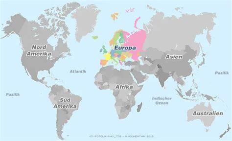Weltkarte mit Schokoladenproduzenten - Fokus China und Europa