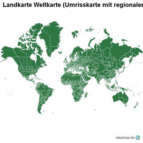 Weltkarte mit regionalen ALDI-Vertriebsschwerpunkten in Europa