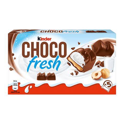 Werbeplakat mit neuem Design von Kinder Choco Fresh