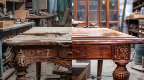 Werkstatt: Restaurationsprozess eines antiken Sideboards