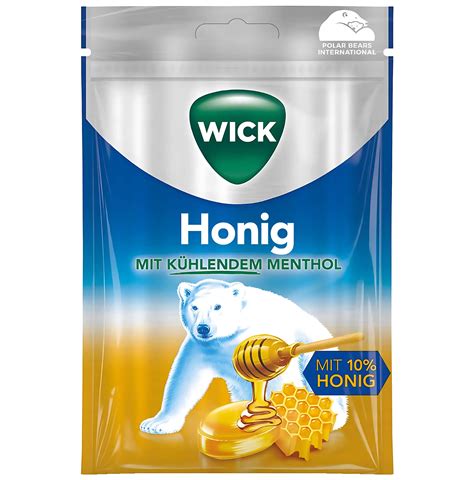 Wick Hustenbonbons Honig, Produktabbildung und Anwendung