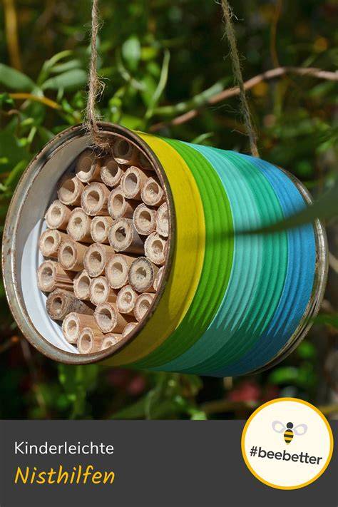 Wildbienen-Nisthilfe, Blühstreifen, Umweltbildung mit Kindern