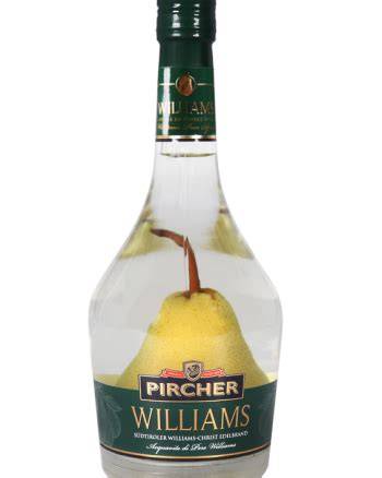 Williams Birne mit Honig Flasche & Früchte