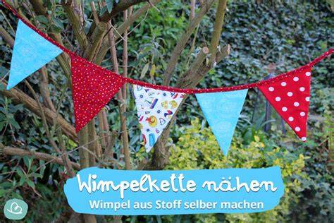 Wimpel aus Tonpapier für Tortengirlande