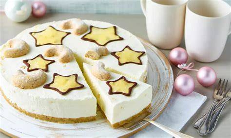 Winterliche Philadelphia-Torte mit Apfelkompott