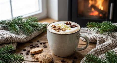 Winterlicher Kaffeegenuss mit Schokolade