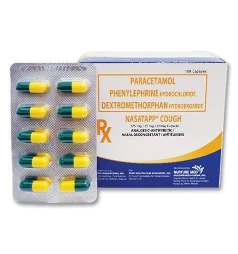 Wirkstoff-Infografik: Paracetamol, Dextromethorphan, Doxylamin