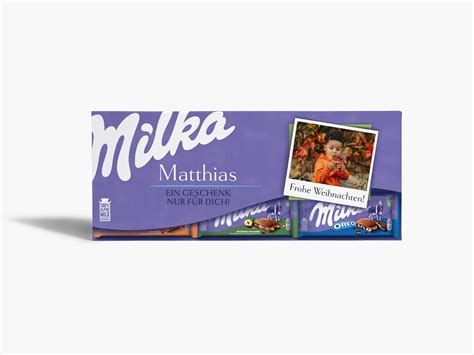 XL-Milka Schokotafel mit personalisierter Vorderseite und Mischsorten