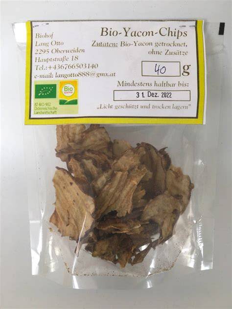 Yacon Chips als Beilage zu Hühnchen