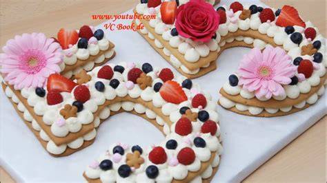 Zahlenkuchen als Geburtstags- und Jubiläumstorte