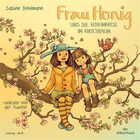 Zauberhafte Illustration von Frau Honig und Emma im Kirschbaum
