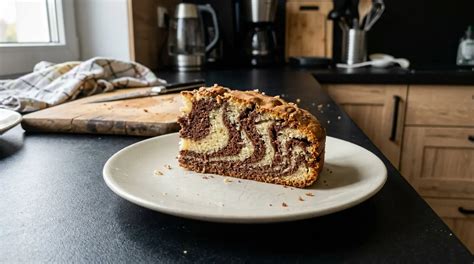 Zebrakuchen mit charakteristischen Streifen