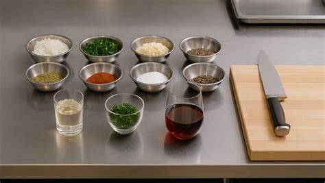 Zeitplan und Mise-en-place für Dessertproduktion in der Küche