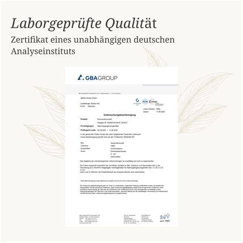Zertifikat eines unabhängigen Labors für MGO/UMF