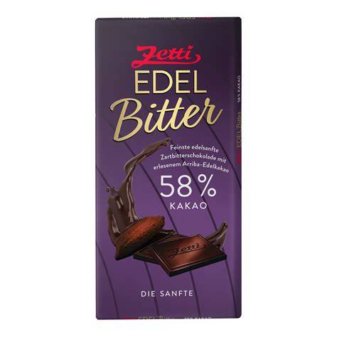 Zetti Edelschokolade Verpackung