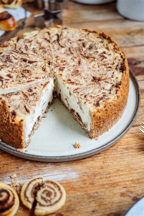 Zimt-Swirl auf Cheesecake