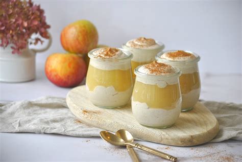 Zimtcreme mit Rotwein-Zwetschgen im Dessertglas