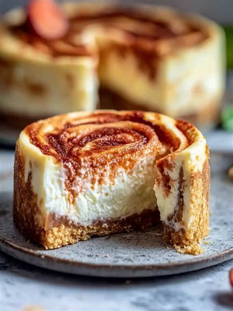 Zimtschnecken Käsekuchen Anschnitt