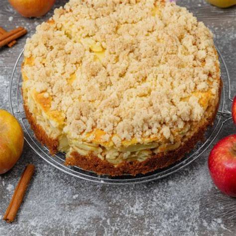 Zimtstreusel auf Kuchen