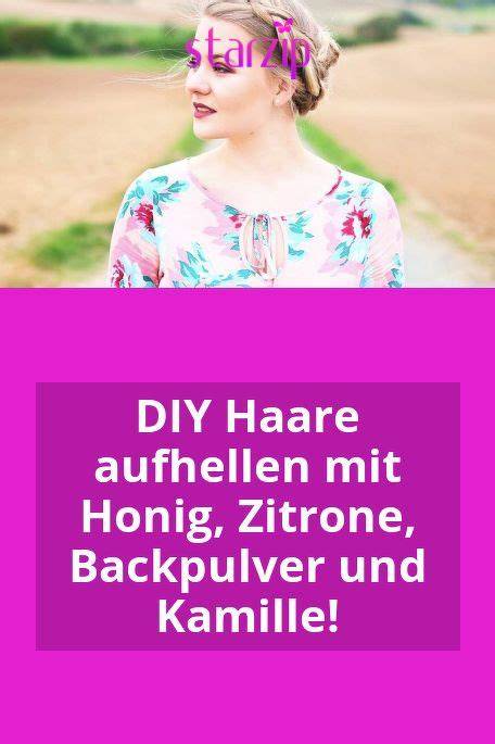 Zitrone, Honig und Kamille für Haaraufhellung