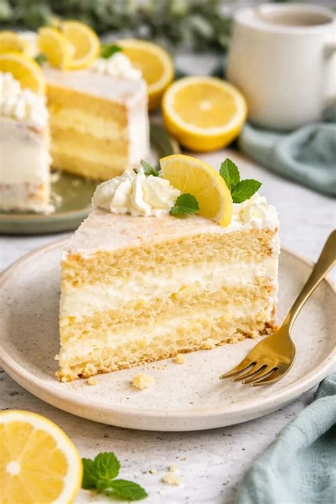 Zitronen Mascarpone Torte: unterschiedliche Böden und Schichten