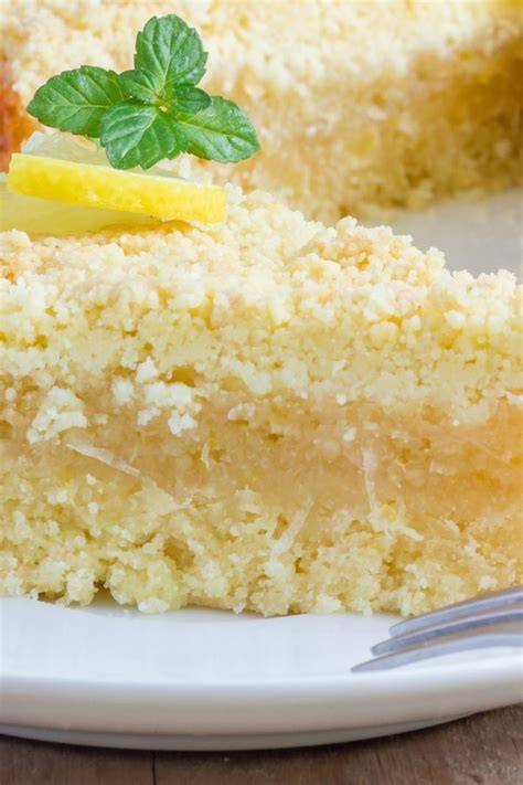Zitronen-Butterkeks-Variante mit gelber Puddingschicht