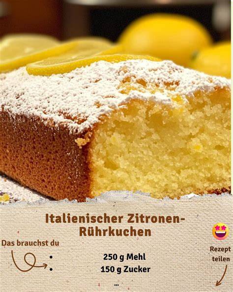 Zitronen-Infografik: Schale vs. Saft im Rührkuchen
