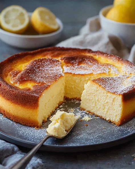 Zitronen-Käsekuchen ohne Boden als Frühstückssnack