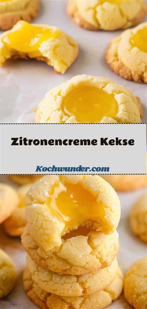 Zitronencreme-Kekse mit Rahmen
