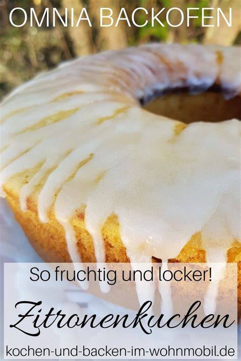 Zitronenkuchen im Backofen