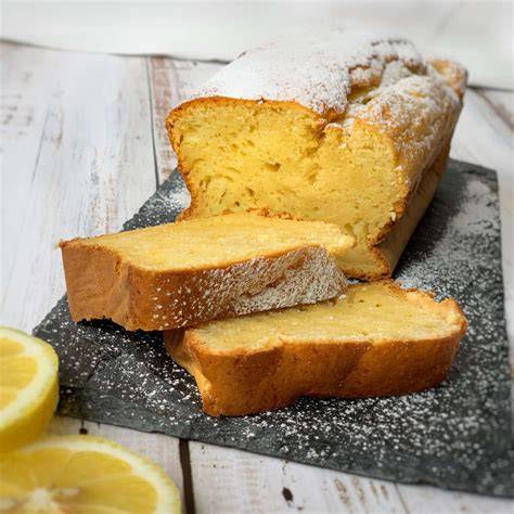 Zitronenkuchen mit Haferkleie - kalorienarm und ballaststoffreich