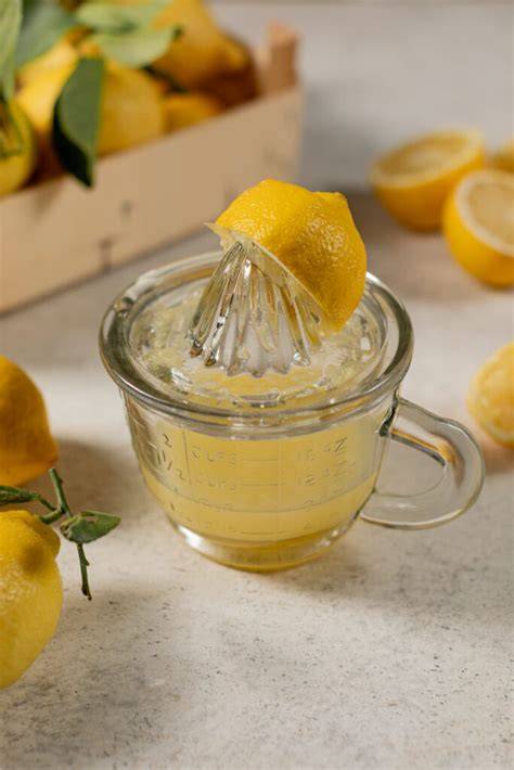 Zitronensaft frisch auspressen