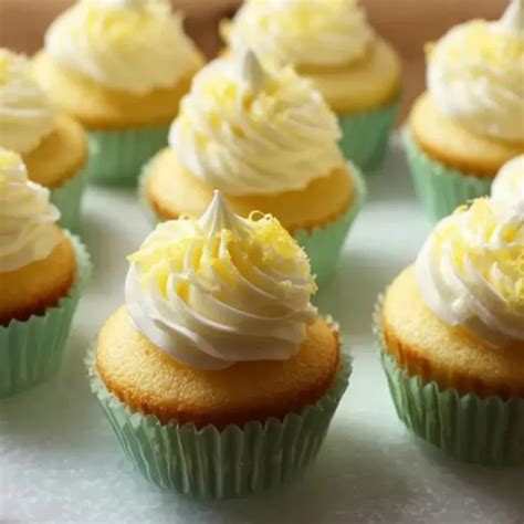 Zitronige Tortencreme und Cupcakes